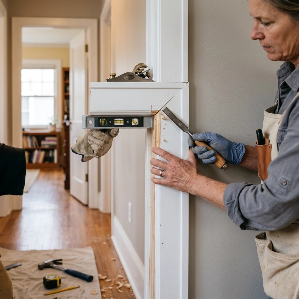 Home repairs project planning and finish work