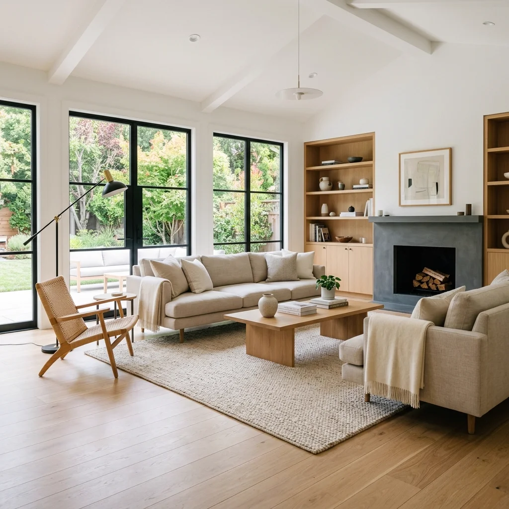 Interior remodeling project planning and finish work